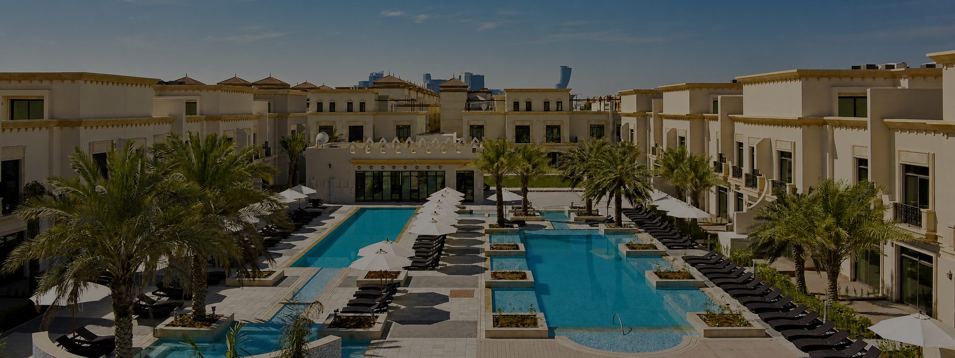 Family swimming pools and resort accommodation at Andalus Al Seef Resort and Spa