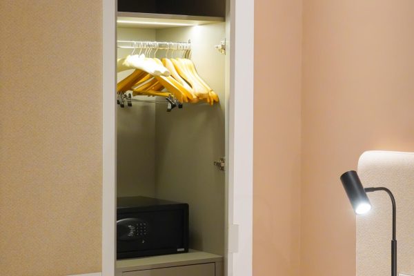 Wardrobe with Hangers in Al Seef Resort and Spa